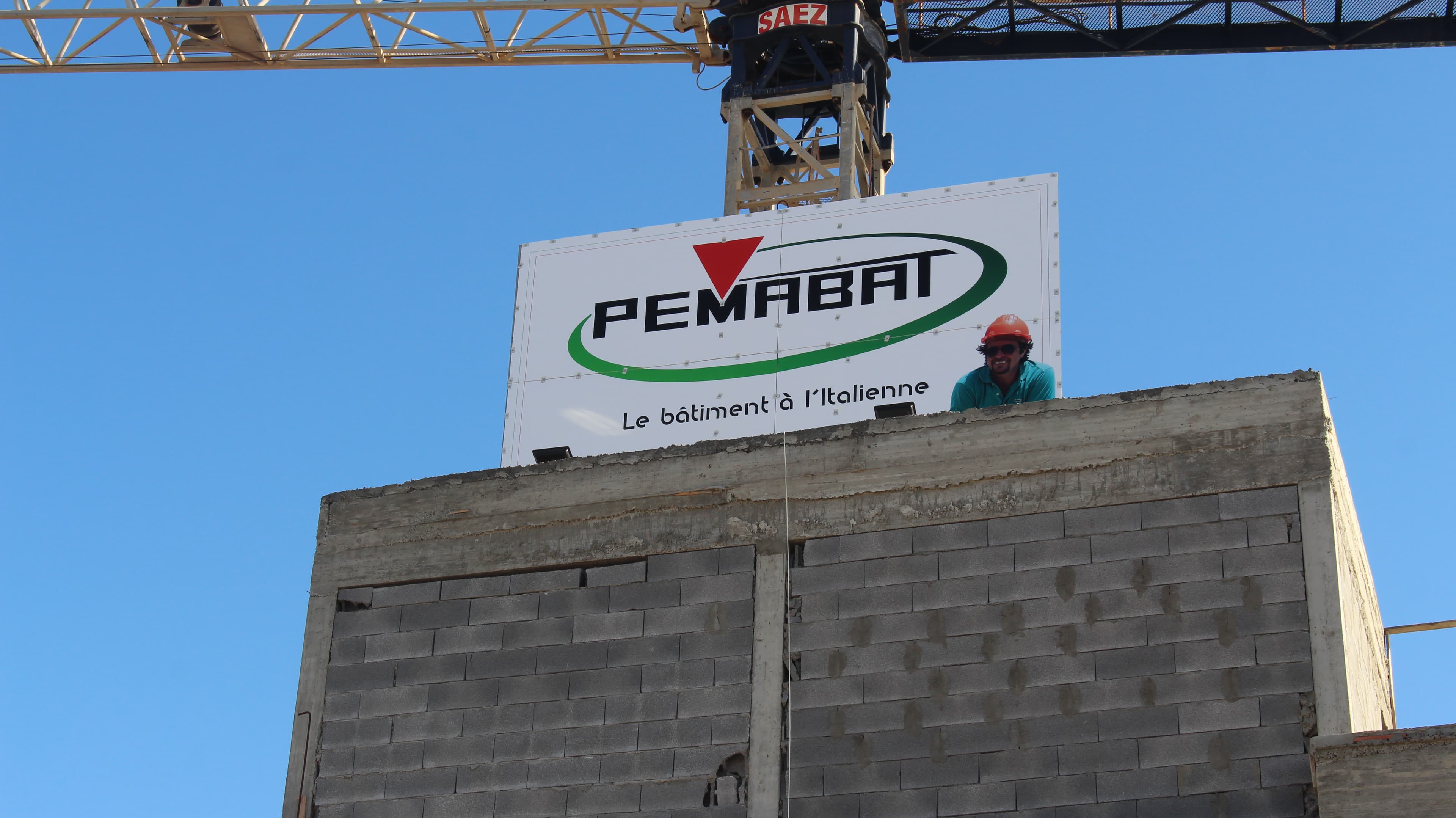 Chantier de construction industrielle PEMABAT